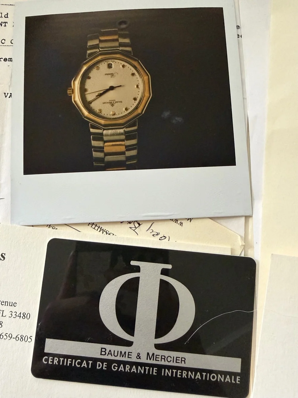 Baume & Mercier Men's Two-Tone Gold and Silver Watch